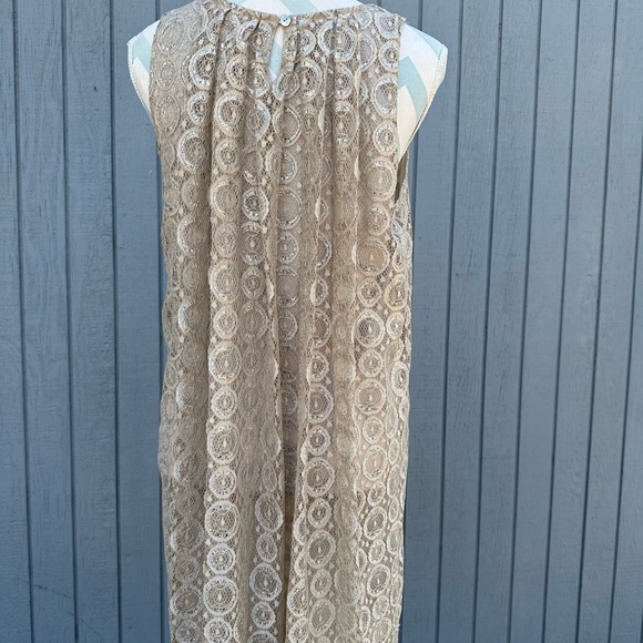 Alfani Taupe Lace Dress - Picture 8 of 12